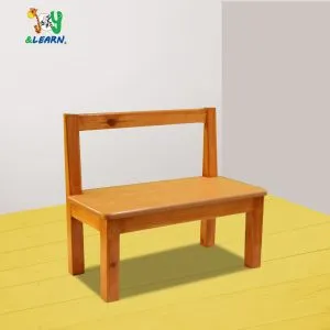 كرسي خشبي مزدوج