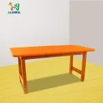 ترابيزه مستطيل ميلامين شاسيه خشب