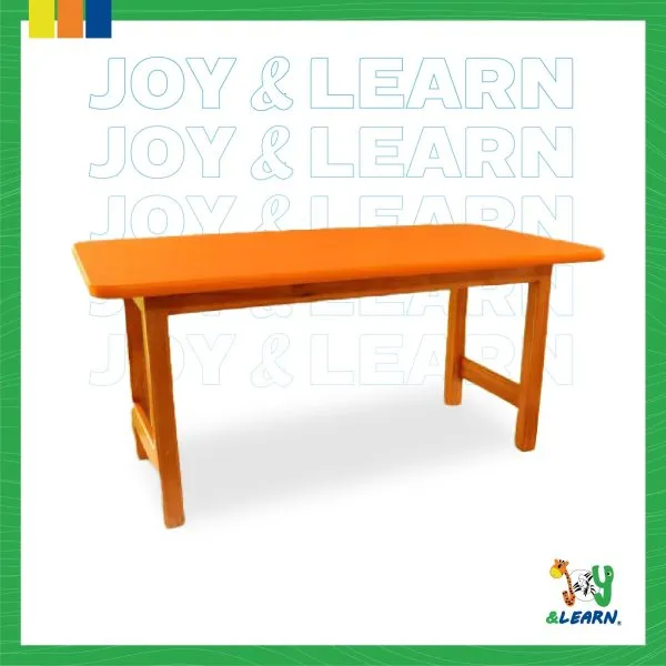 ترابيزه مستطيل ميلامين شاسيه خشب