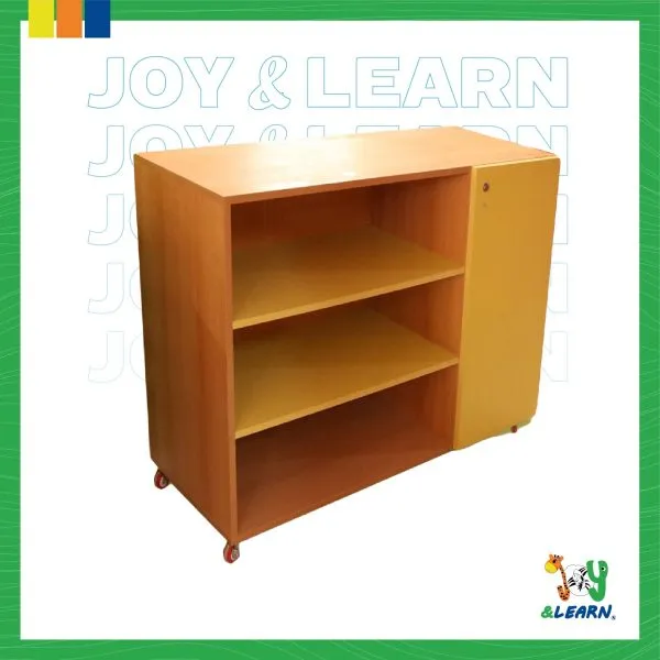 مكتبة ضلفة يمين + 2 رف يسار