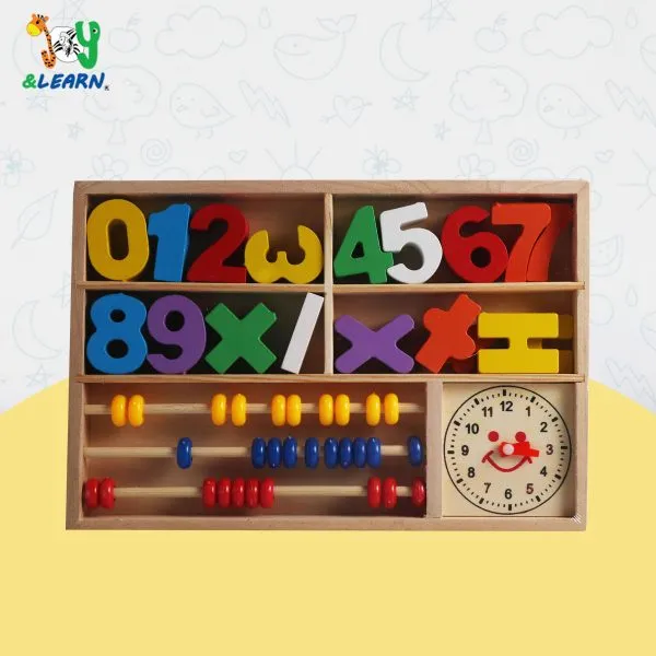 ساعة +ارقام مجسمة +عداد