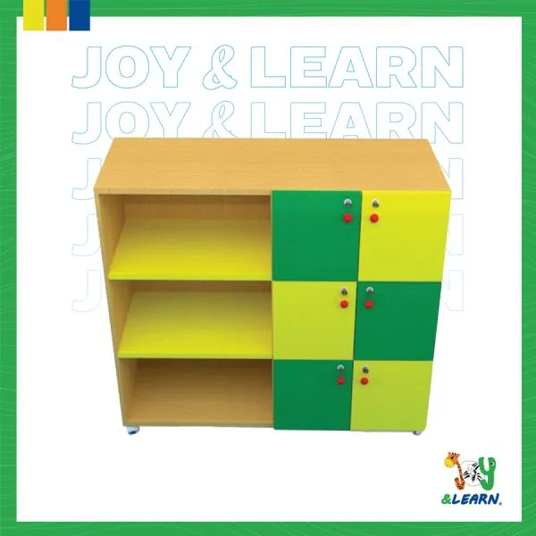 لوكر 6 خانة + رفين locker 6 slots + 2 shelves