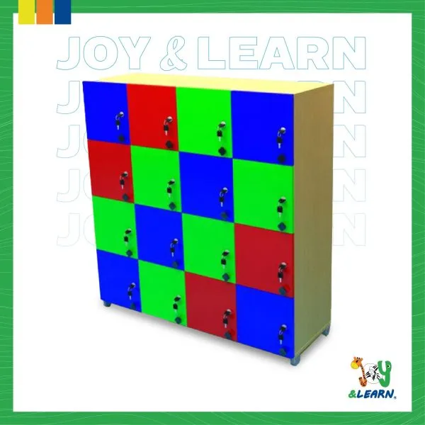 لوكر 16 خانة بمفتاح ومقبض