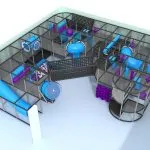 ملعب داخلي GPS650 عبارة عن وحدة لعب داخلية ناعمة مصنوعة خصيصًا للأطفال الذين تتراوح أعمارهم بين ثلاثة إلى اثني عشر عامًا ، ويبلغ عرض نظام اللعب الداخلي 36 قدمًا في ارتفاع 9 أقدام وطولها 36 قدمًا. الحد الأدنى لمساحة الغرفة المطلوبة لهذا الملعب الداخلي هو عرض الغرفة حوالي 42 قدمًا مع سقف 11 قدمًا وطول الغرفة 42 قدمًا. ملعب داخلي كبير الحجم. هذا الملعب مناسب لسقف منخفض بغرفة من طابق واحد.