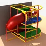 9 م ارتفاع × 8 م عرض × 12 م طول