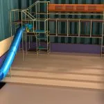 19 م ارتفاع × 36 م عرض × 24 م طول