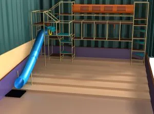 19 م ارتفاع × 36 م عرض × 24 م طول