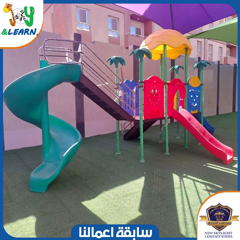تجهيز مدرسة بورسعيد الدولية اسكاي لايت  | مجمعات العاب خارجية