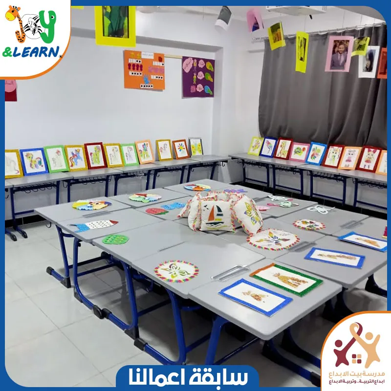 سابقة اعمالنا فى مدرسة بيت الابداع تجهيز مدارس ديسكات طلاب
