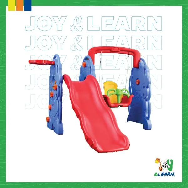 زحليقه + سله + مرجيحه slide + basket + swing