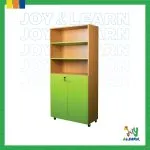 مكتبة ضلفتين رف داخلي + 2 رف علوي