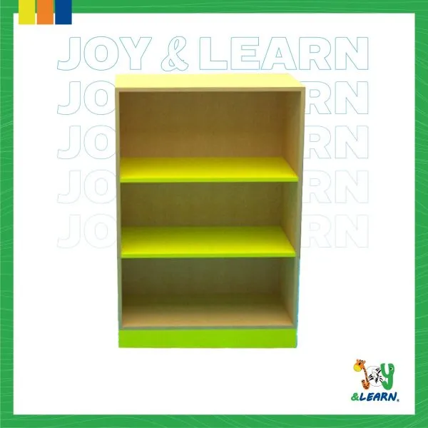 مكتبة مفتوحة بها 2 رف أفقي