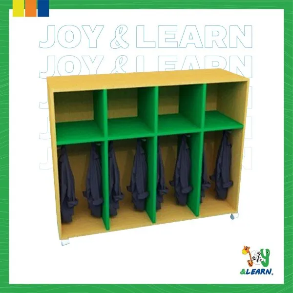 مكتبة تعليق 4 خانة ضغير + 4 خانة كبيرة