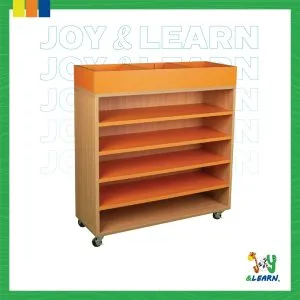 مكتبة ضلفتين رف داخلي + 2 رف علوي