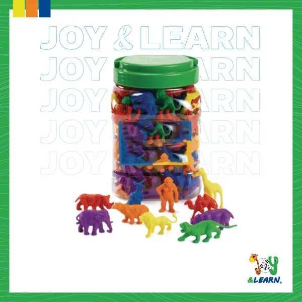 حيوانات لتنظيم الألوان والعد