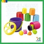 دلو بلاستيكي بغطاء قابل للفصل