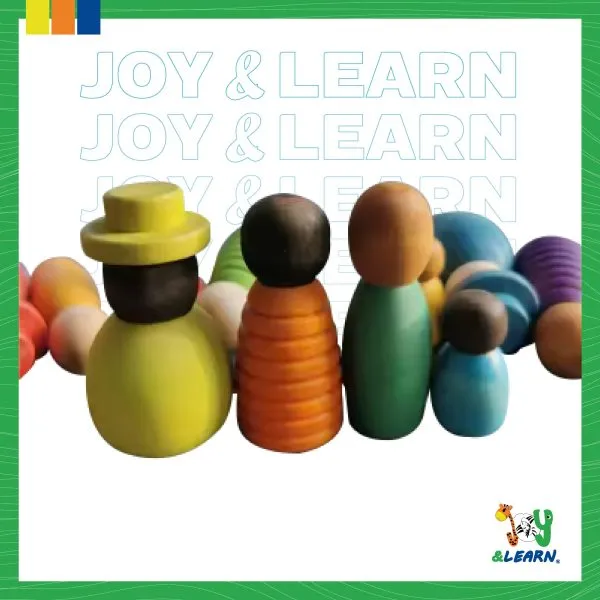 A set of wooden figures