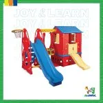 مجمع العاب (بيت + 2 زحليقة + مرجيحة + باسكيت)