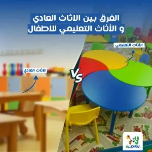 الفرق بين الأثاث العادي والأثاث التعليمي للاطفال